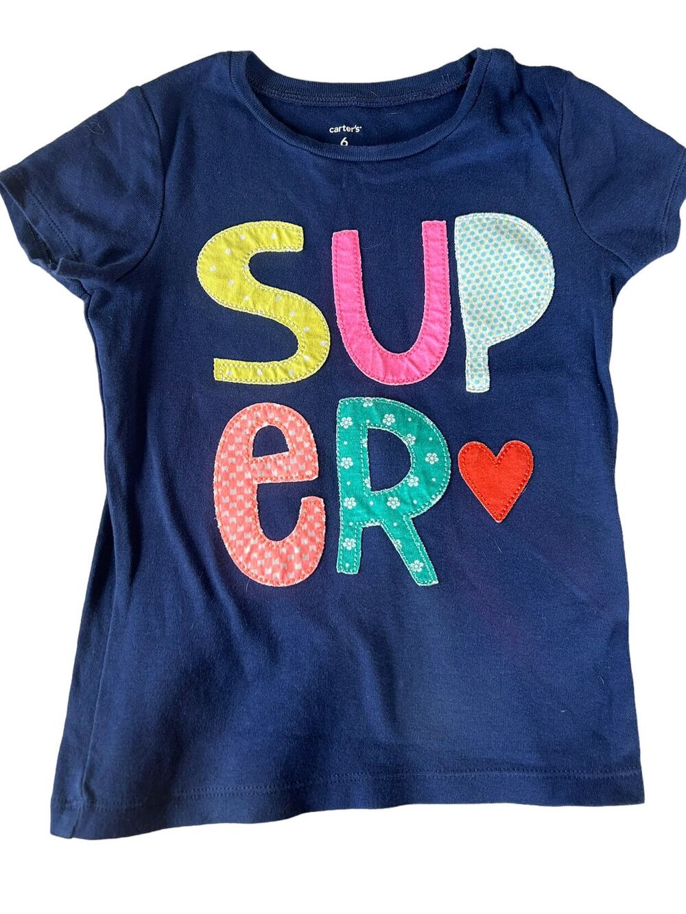 Carter's Navy Blue Super Shirt size 6